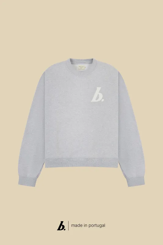 STAMP SWEATER - GREY MARL made by Bound