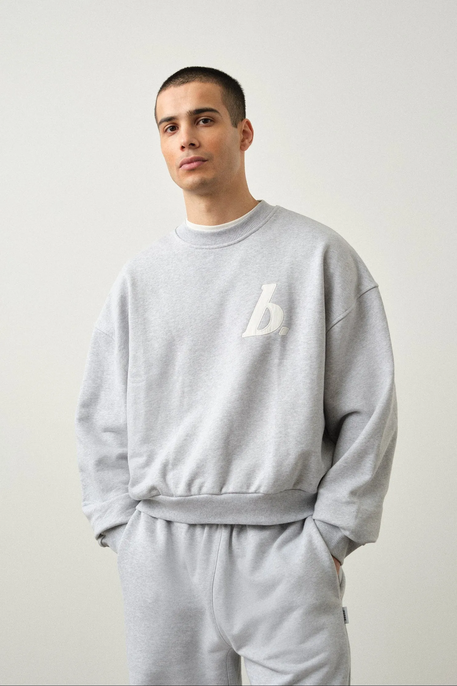STAMP SWEATER - GREY MARL sold by Bound product image thumbnail 2