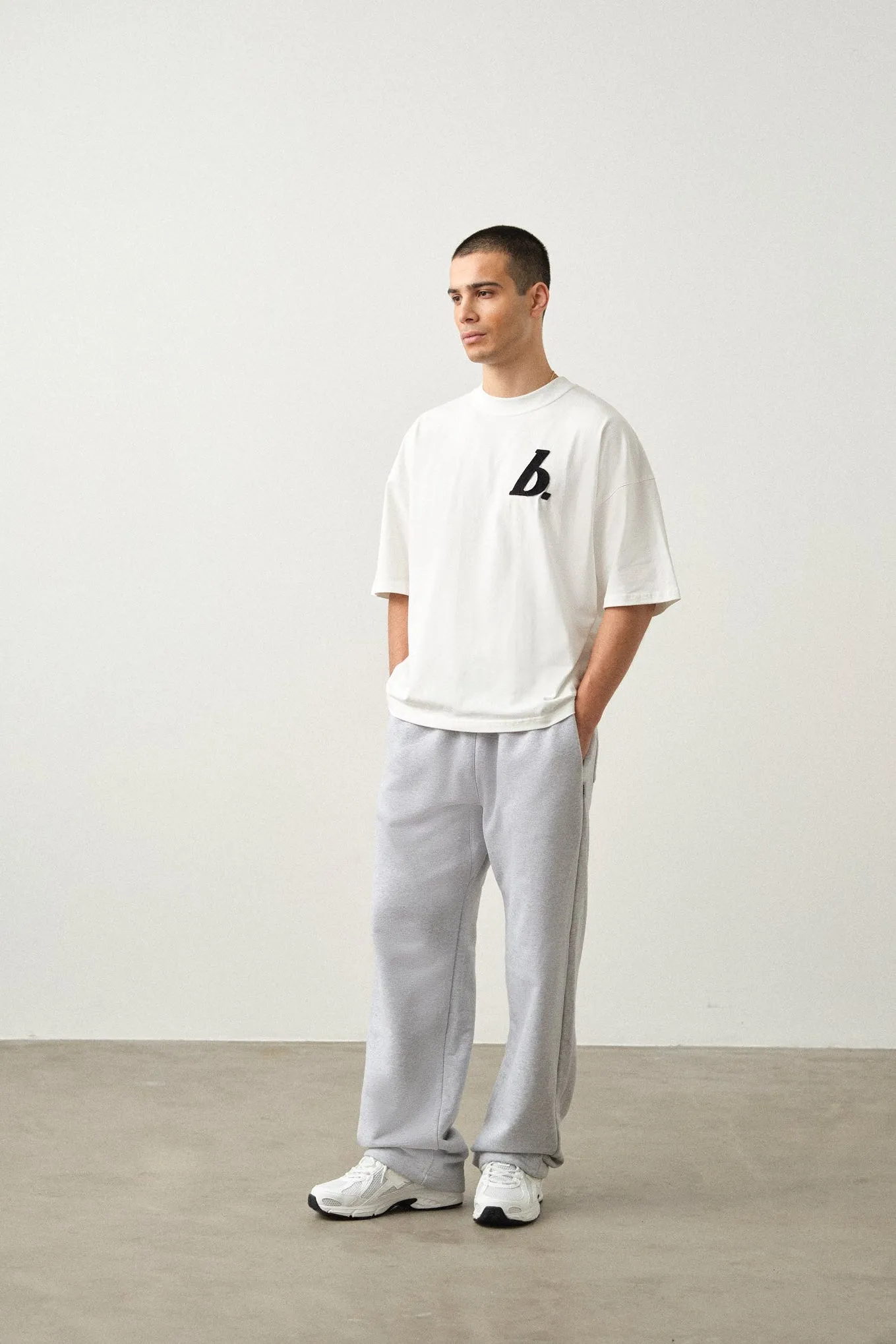 STAMP BOXY TEE - WHITE sold by Bound product image thumbnail 3