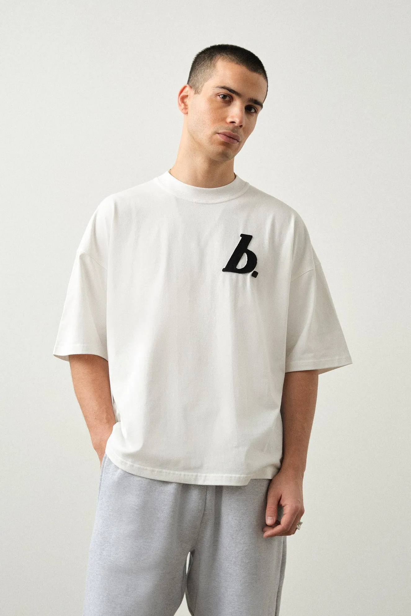 STAMP BOXY TEE - WHITE sold by Bound product image thumbnail 2