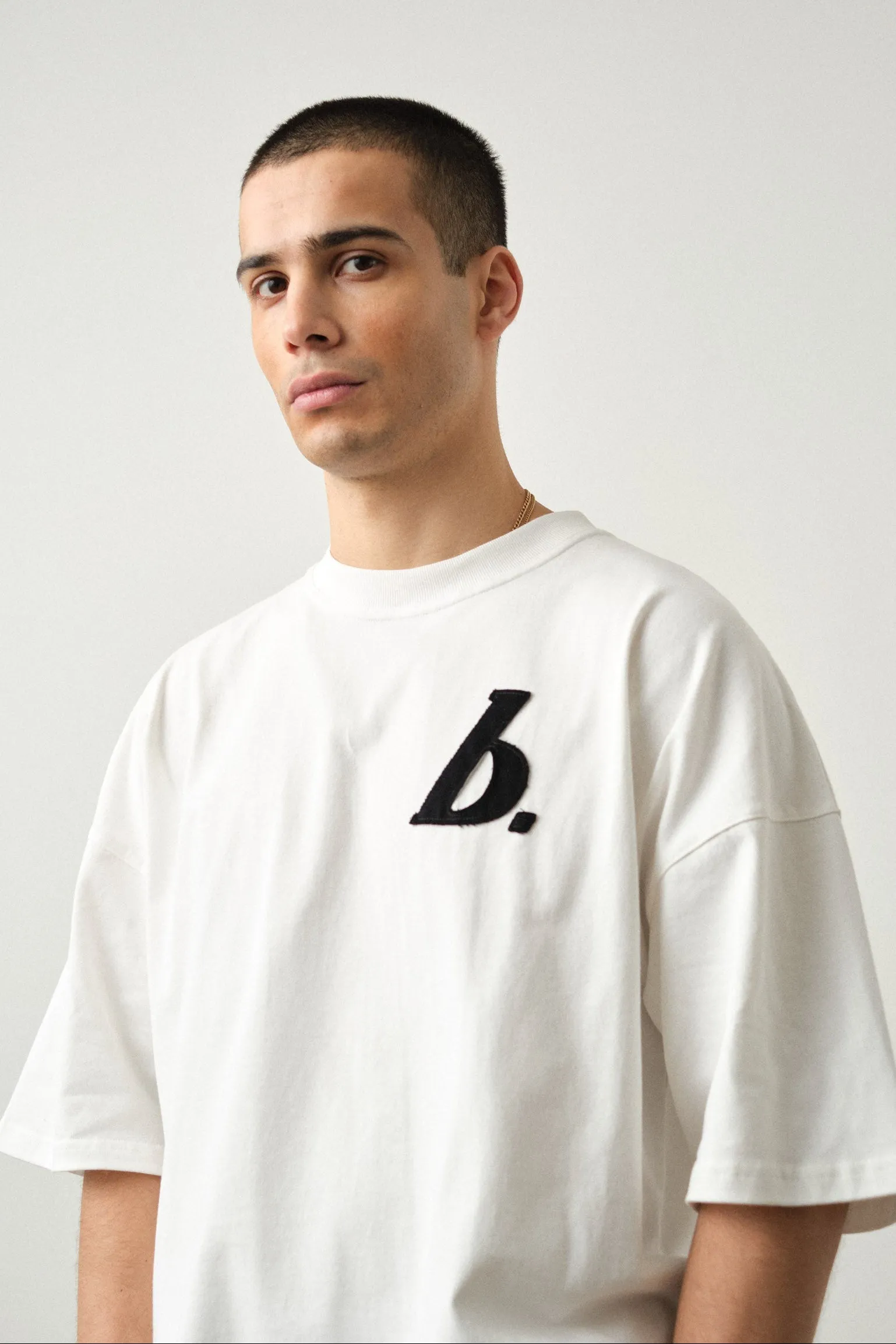 STAMP BOXY TEE - WHITE sold by Bound product image thumbnail 4