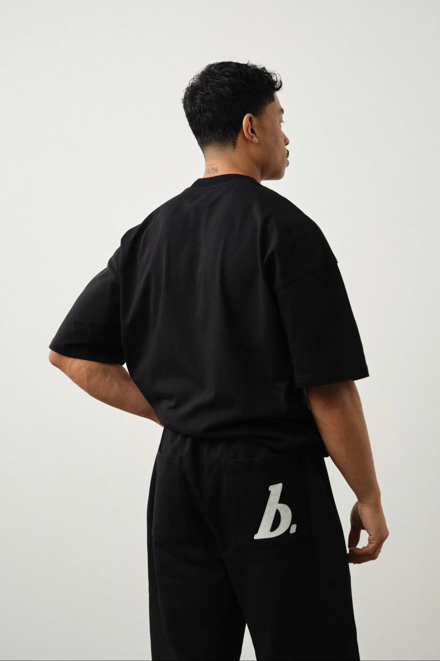 STAMP BOXY TEE - BLACK sold by Bound product image thumbnail 4