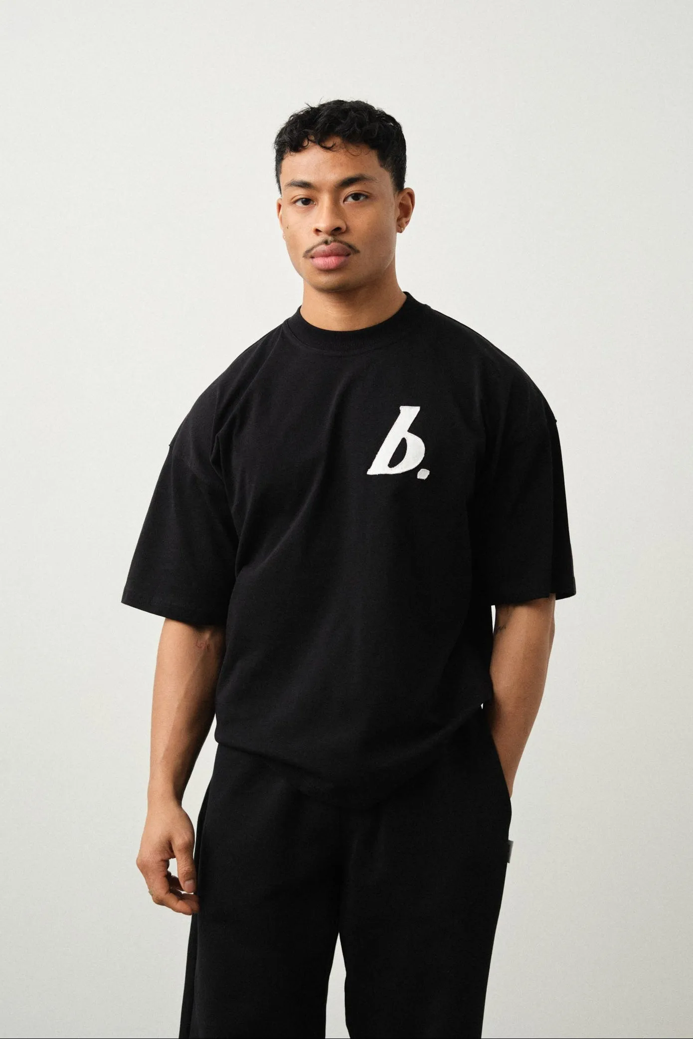 STAMP BOXY TEE - BLACK sold by Bound product image thumbnail 2