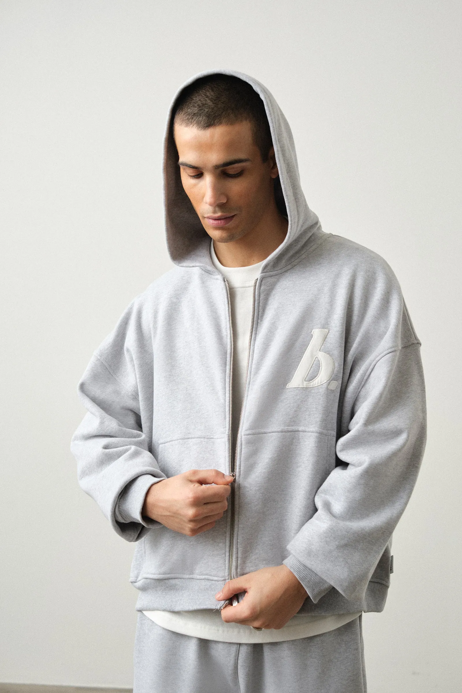 STAMP ZIP-UP HOODIE TWIN PACK - BLACK/GREY MARL sold by Bound product image thumbnail 5