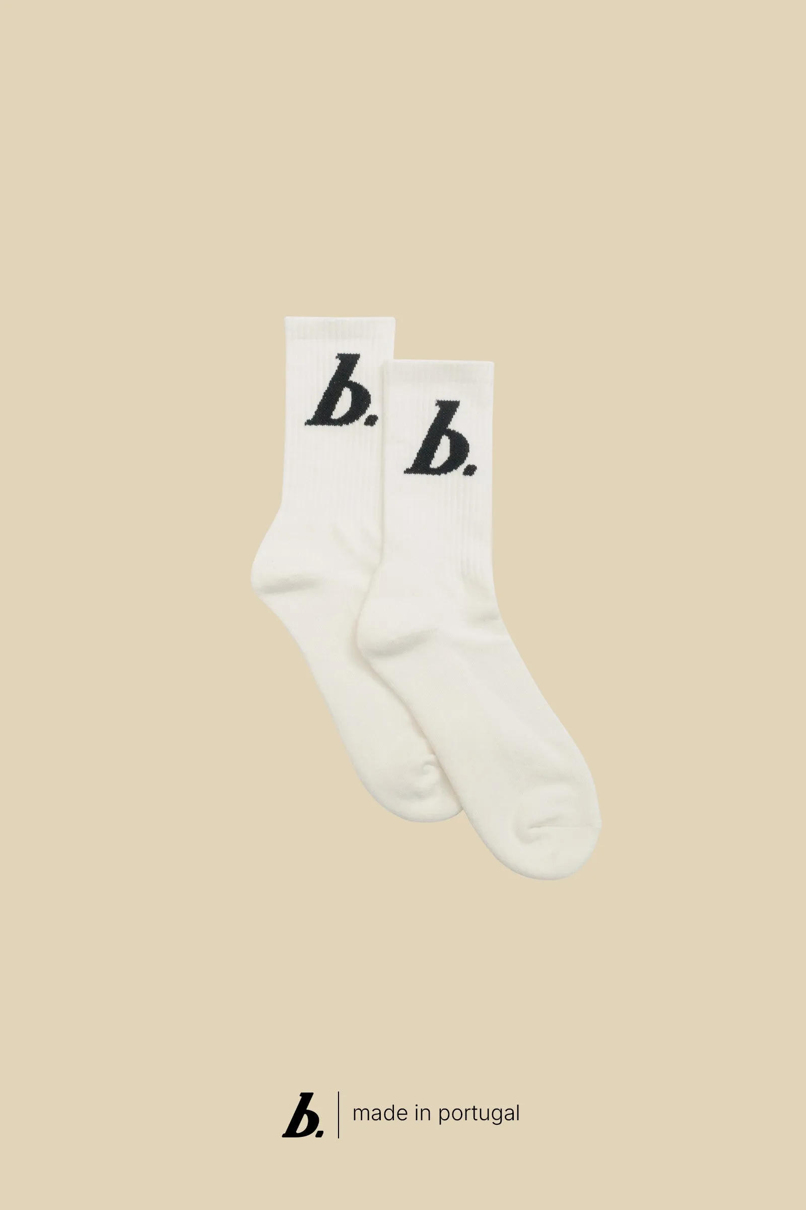 STAMP SOCKS - ECRU sold by Bound