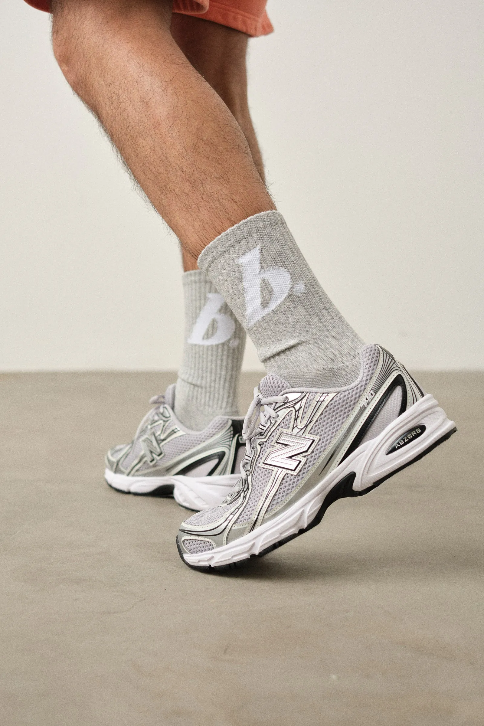 STAMP SOCKS - GREY sold by Bound product image thumbnail 2