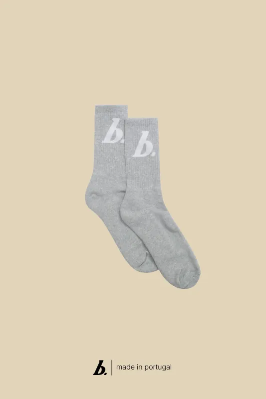 STAMP SOCKS - GREY made by Bound