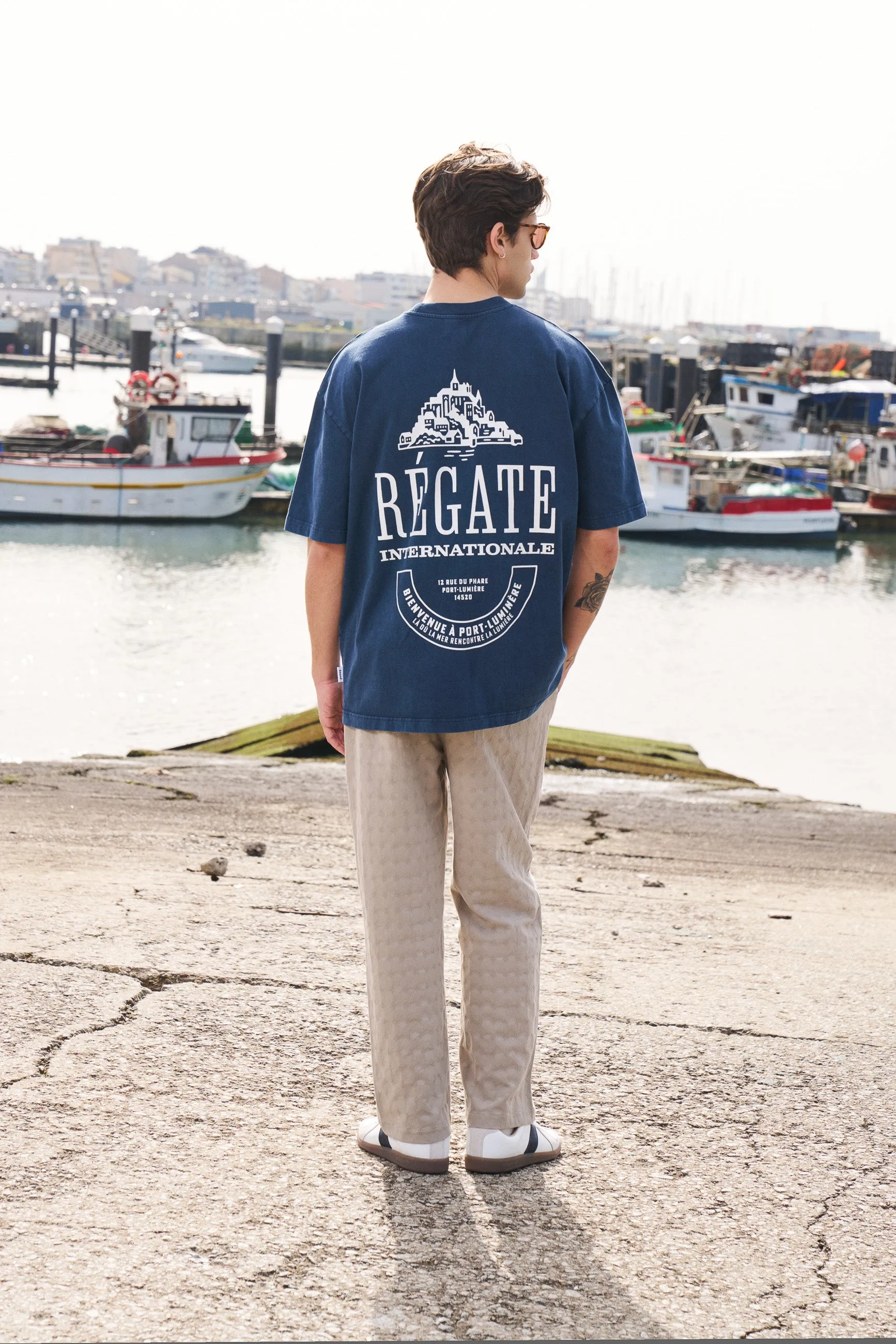 REGATE PORT TEE - FADED DARK NAVY BLUE sold by Bound product image thumbnail 4