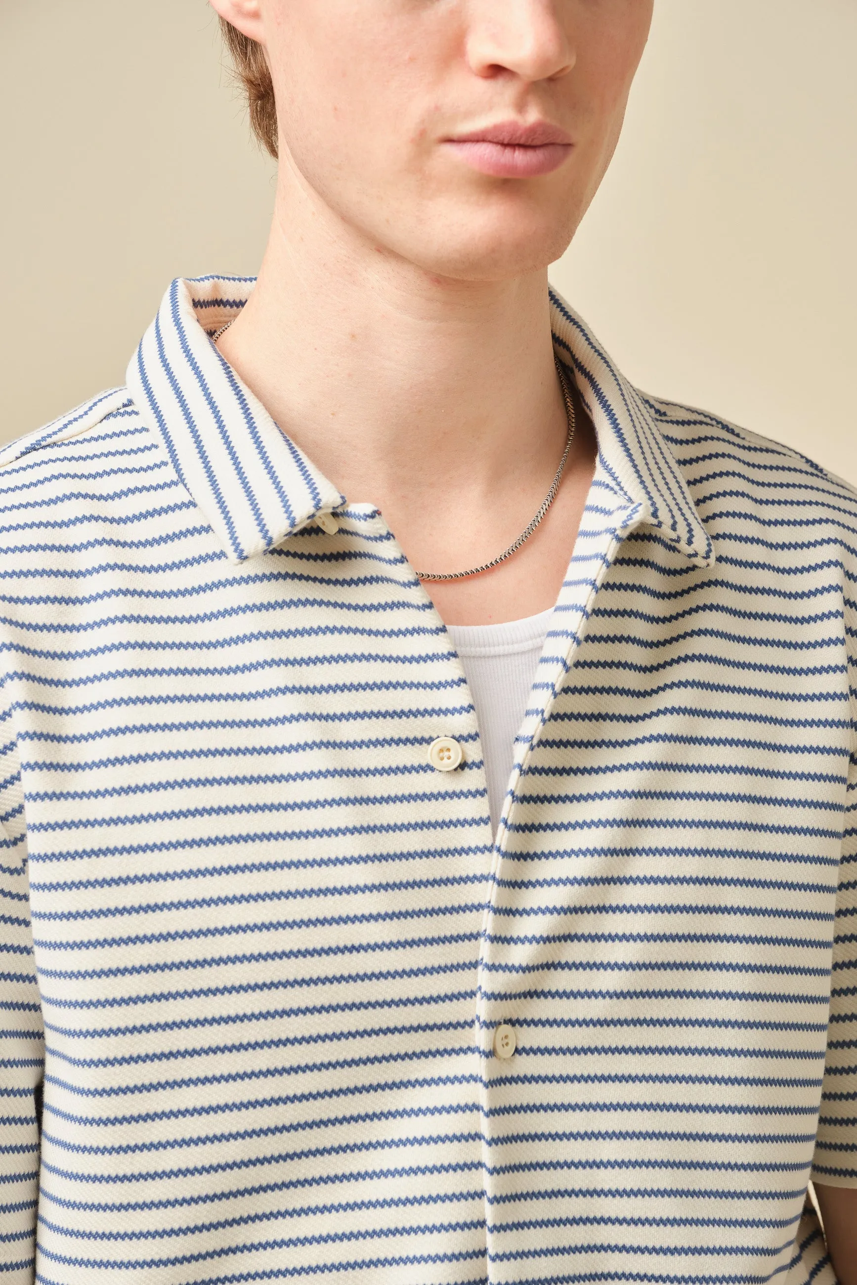 STRIPE JACQUARD OCEAN SHIRT sold by Bound product image thumbnail 4