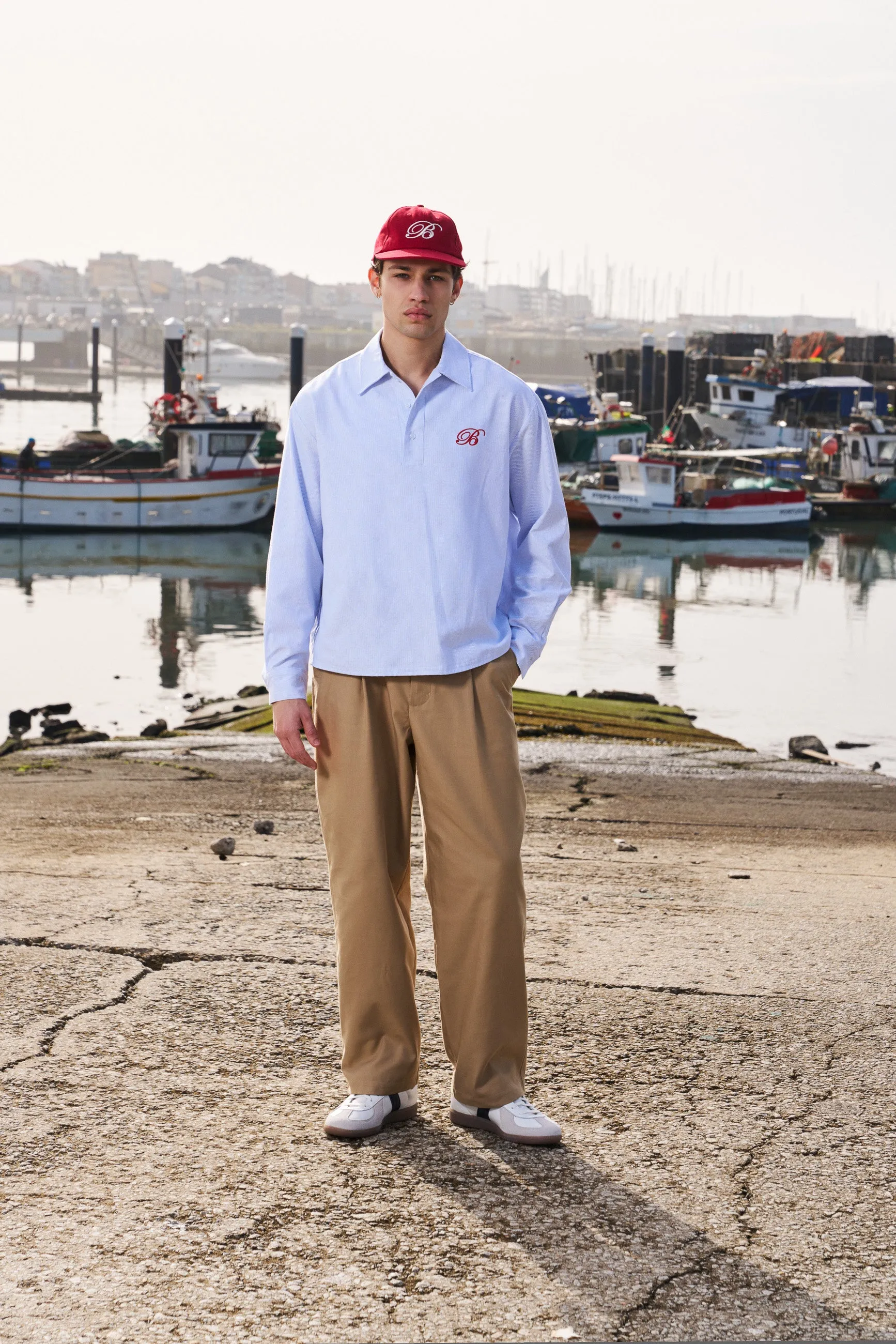 HALF BUTTON SCRIPT OXFORD SHIRT sold by Bound product image thumbnail 2