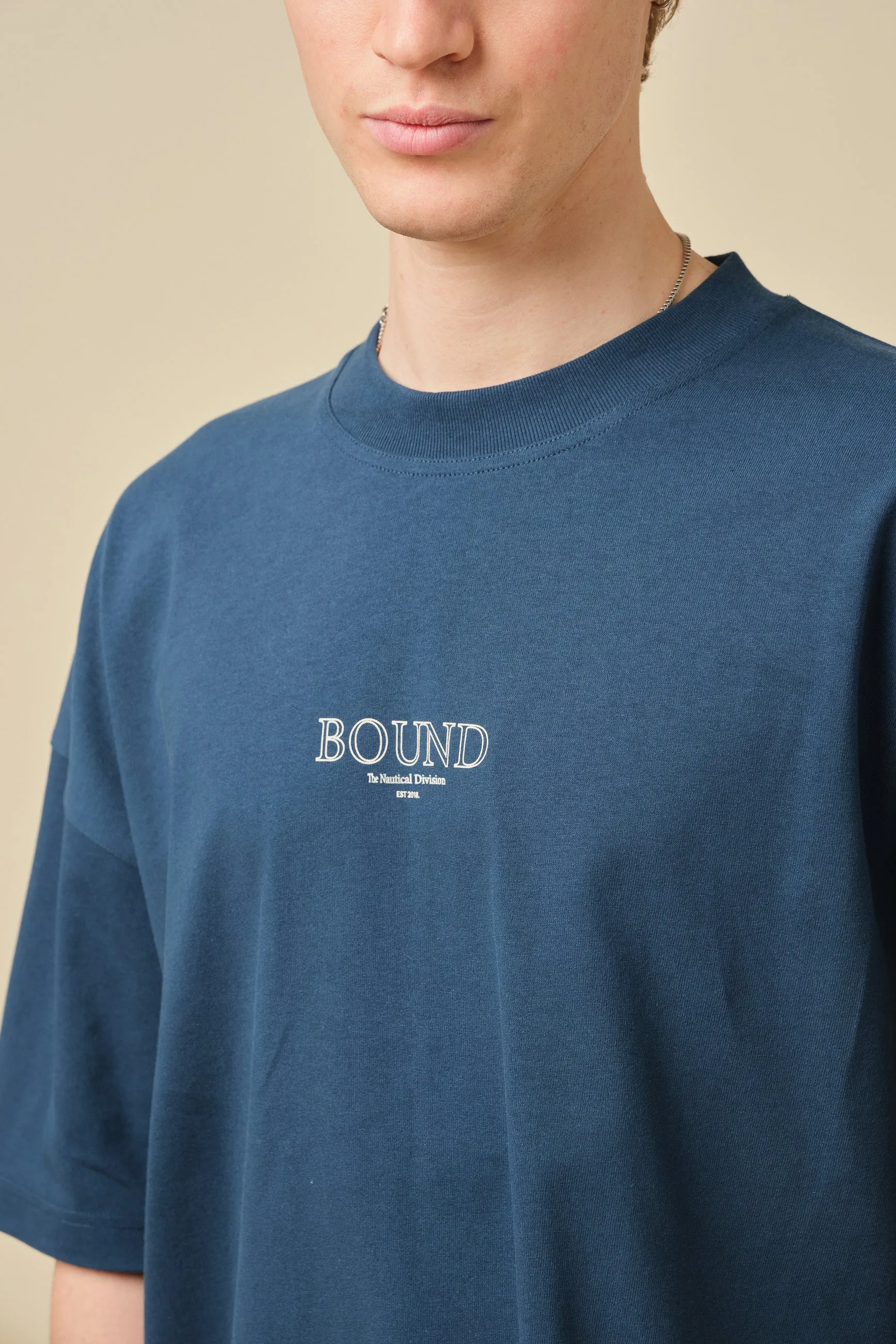 NAUTICAL DIVISON BOXY TEE - OCEAN BLUE sold by Bound product image thumbnail 2