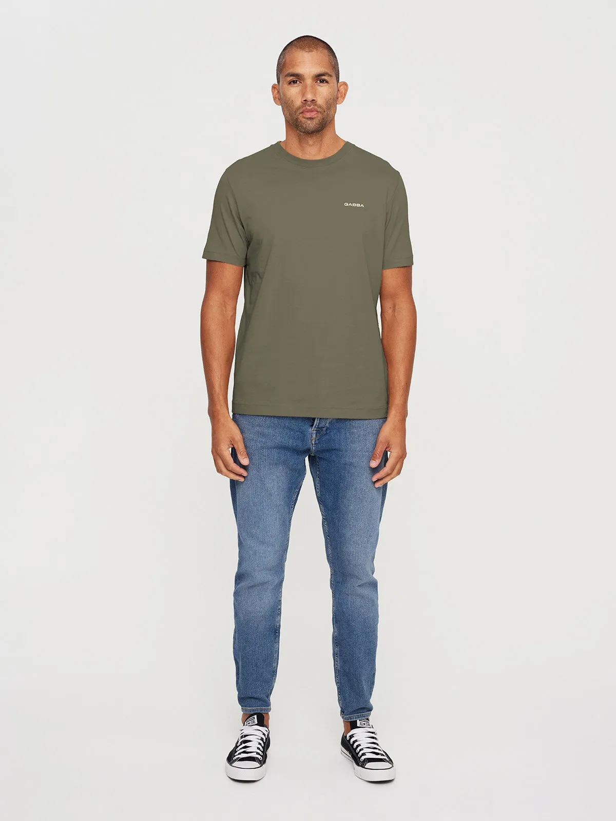 GABdune Logo SS GOTS - Deep Lichen Green sold by Gabba product image thumbnail 2