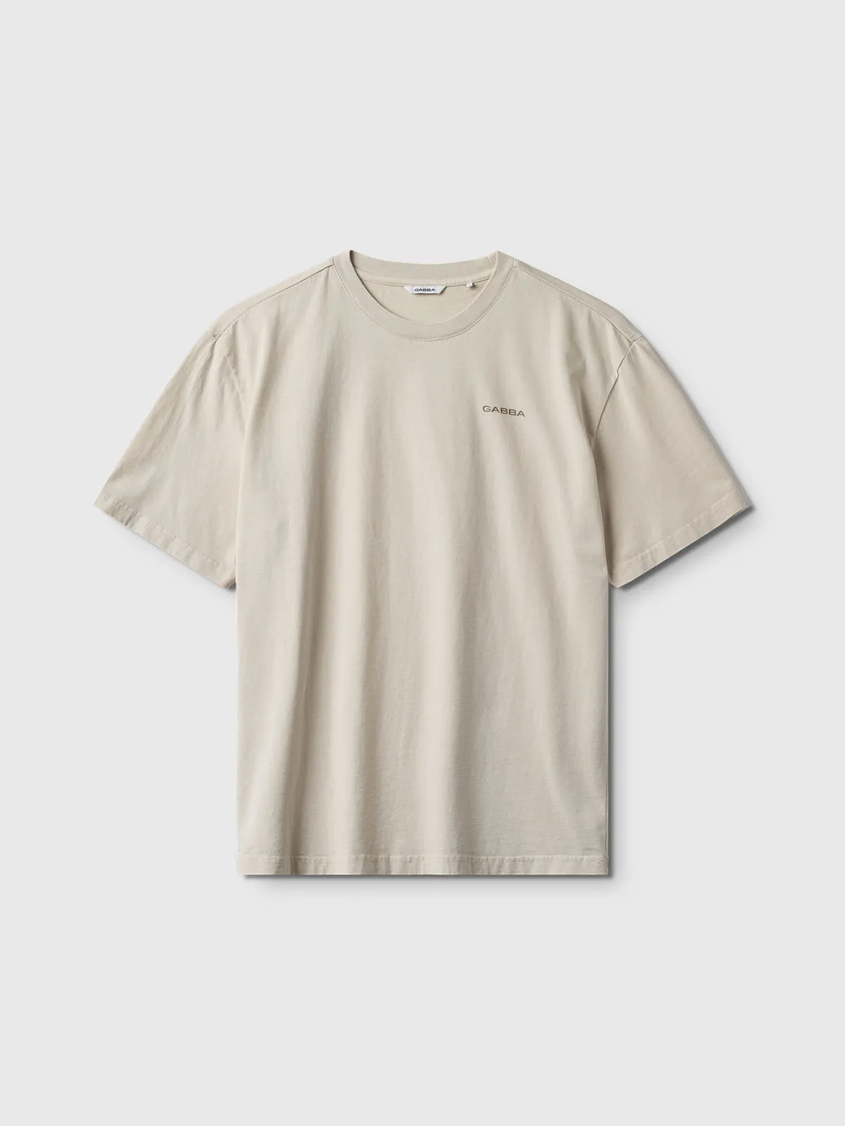 Nigel Boxy Snow SS Tee - Birch sold by Gabba