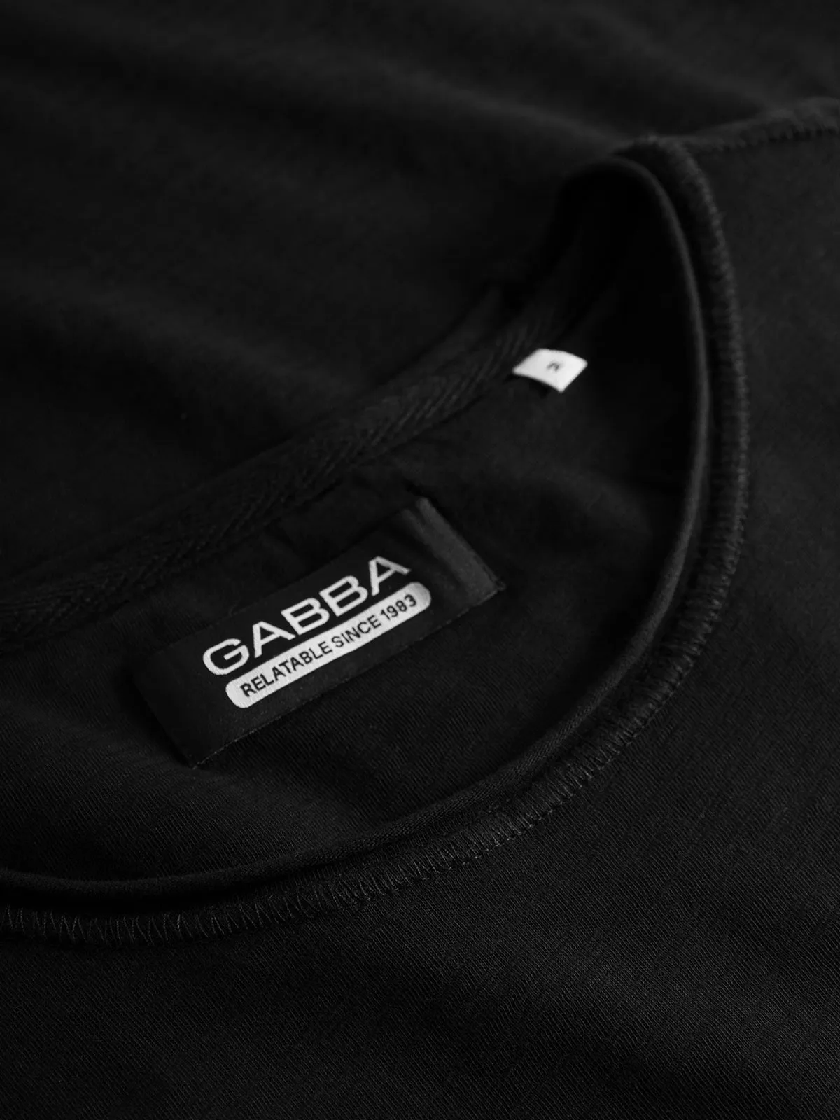 Konrad Straight Slub Tee - Black sold by Gabba product image thumbnail 5