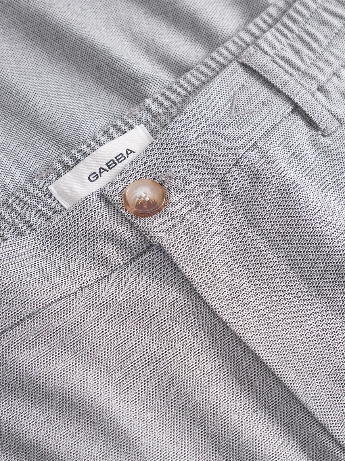 Monza Button Carre - Lt. Grey sold by Gabba product image thumbnail 5