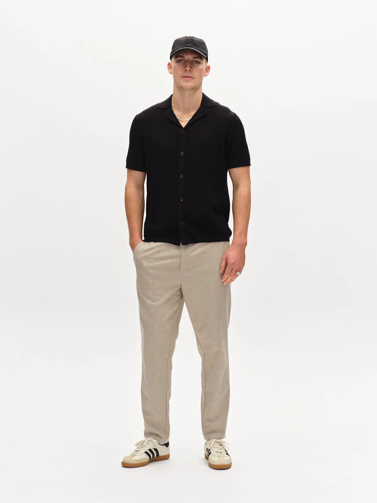 Monza Button Carre - Sand sold by Gabba product image thumbnail 2