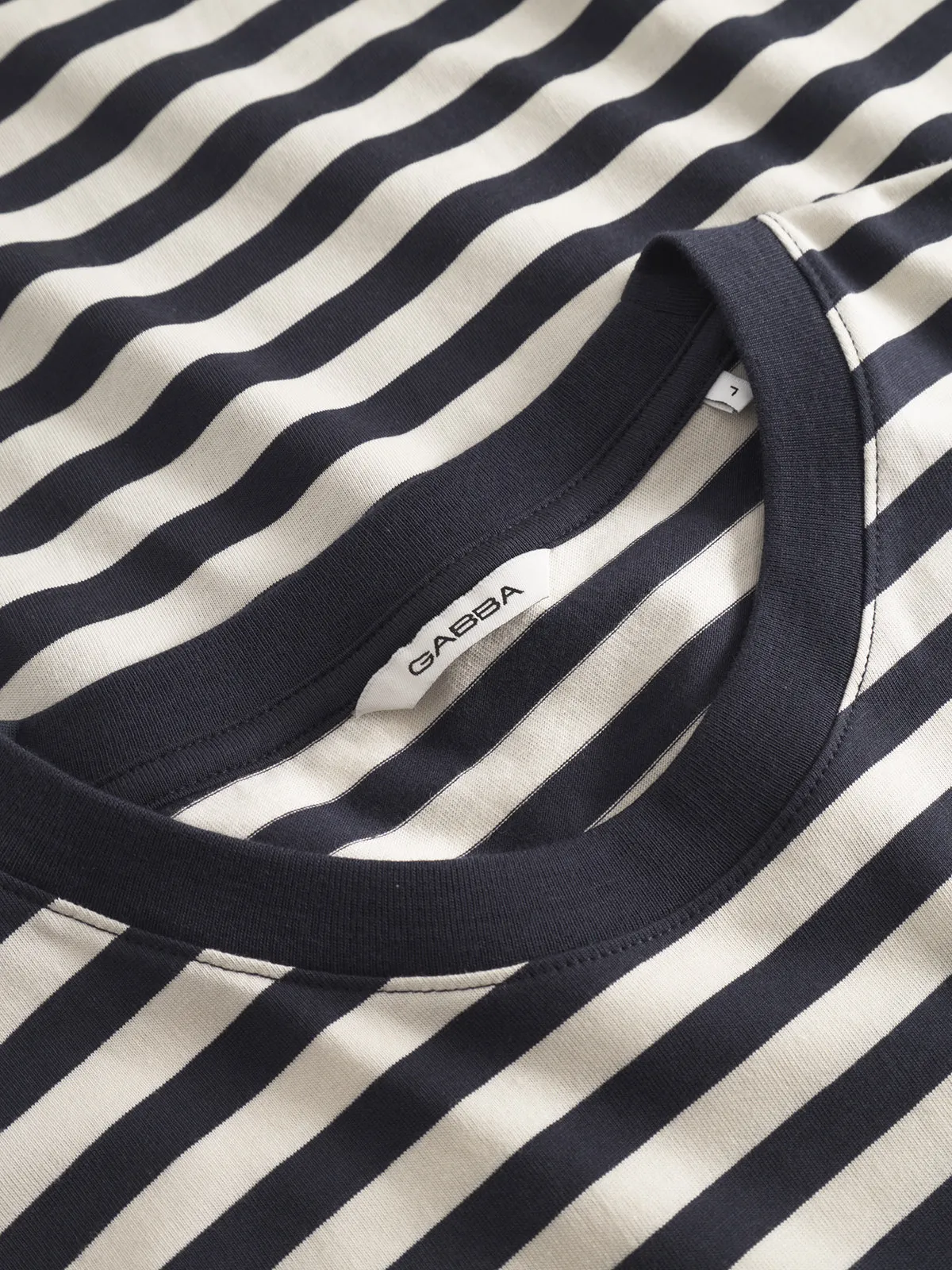 GABdune Logo Stripes SS GOTS - Navy Stripe sold by Gabba product image thumbnail 5