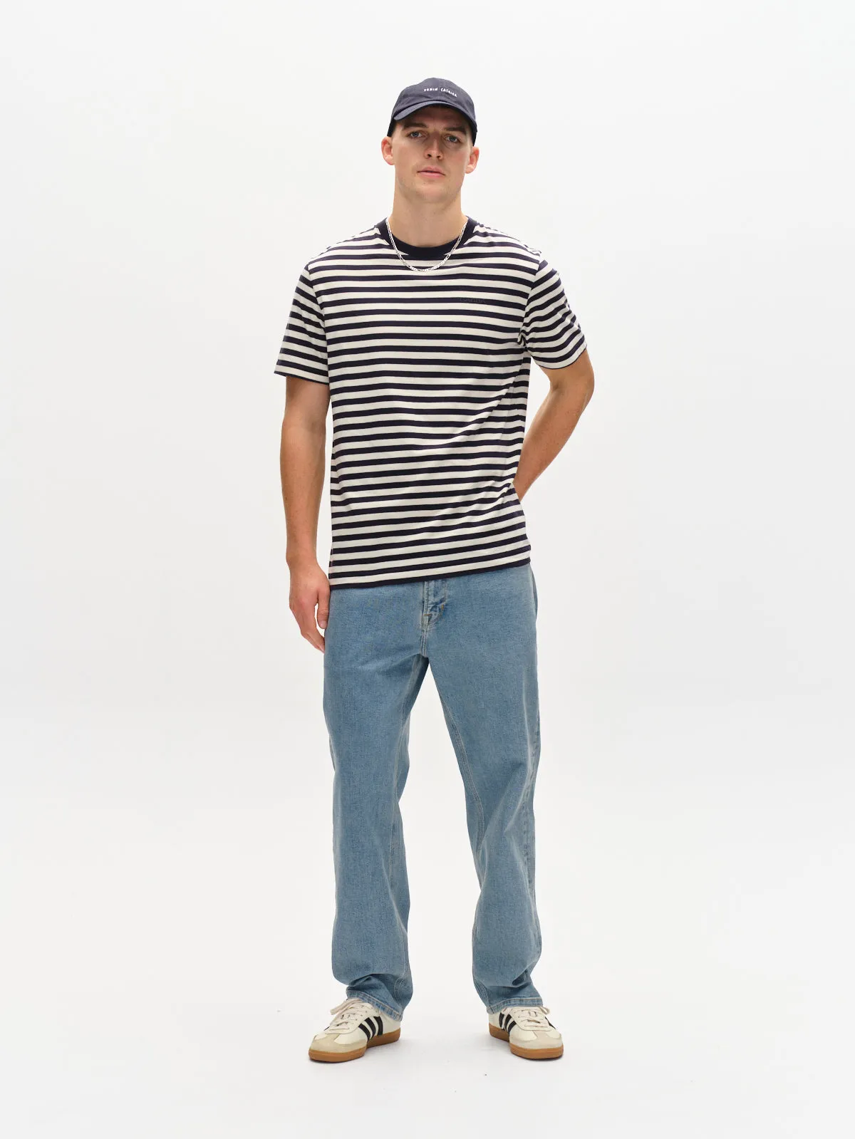 GABdune Logo Stripes SS GOTS - Navy Stripe sold by Gabba product image thumbnail 2