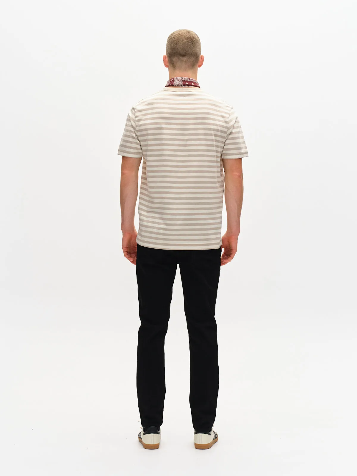 GABdune Logo Stripes SS GOTS - Beige Stripe sold by Gabba product image thumbnail 4