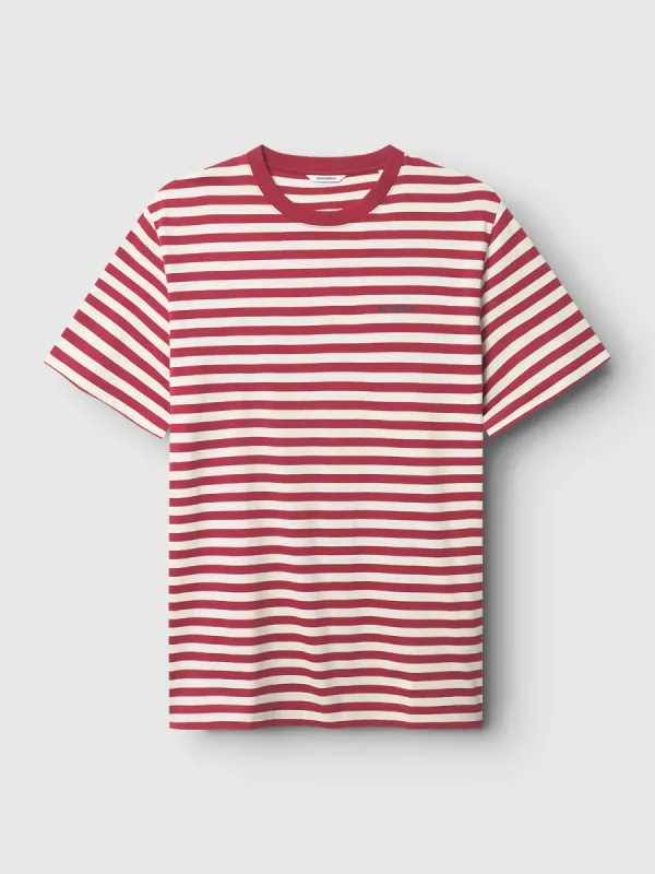 Dune Logo Stripes SS GOTS - Red Stripes sold by Gabba