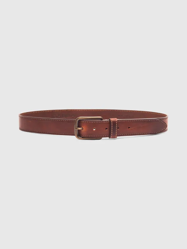 Stitch belt - Cognac sold by Gabba