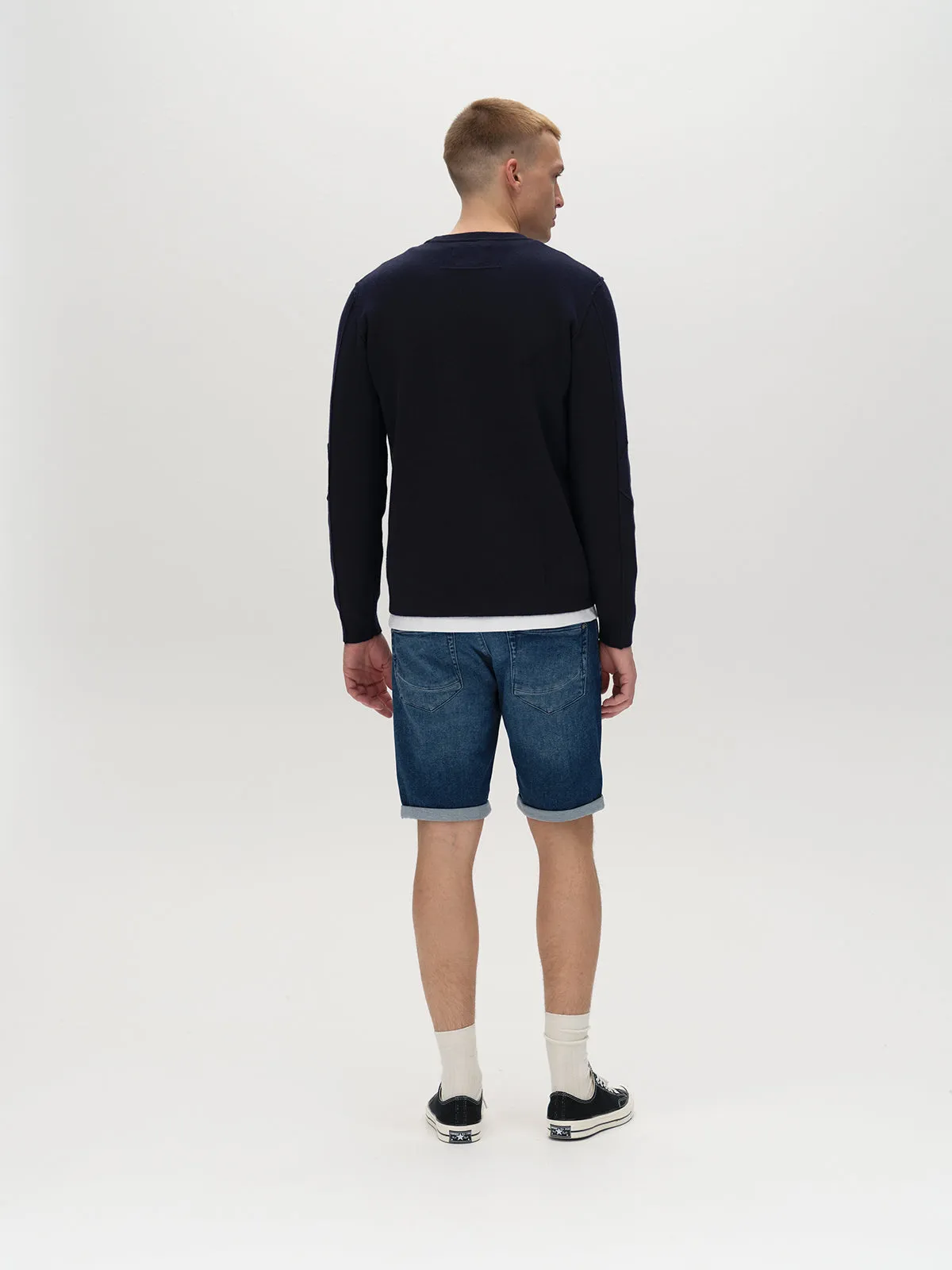 Jason K3787 SANZA Shorts - Mid Blue Denim sold by Gabba product image thumbnail 3