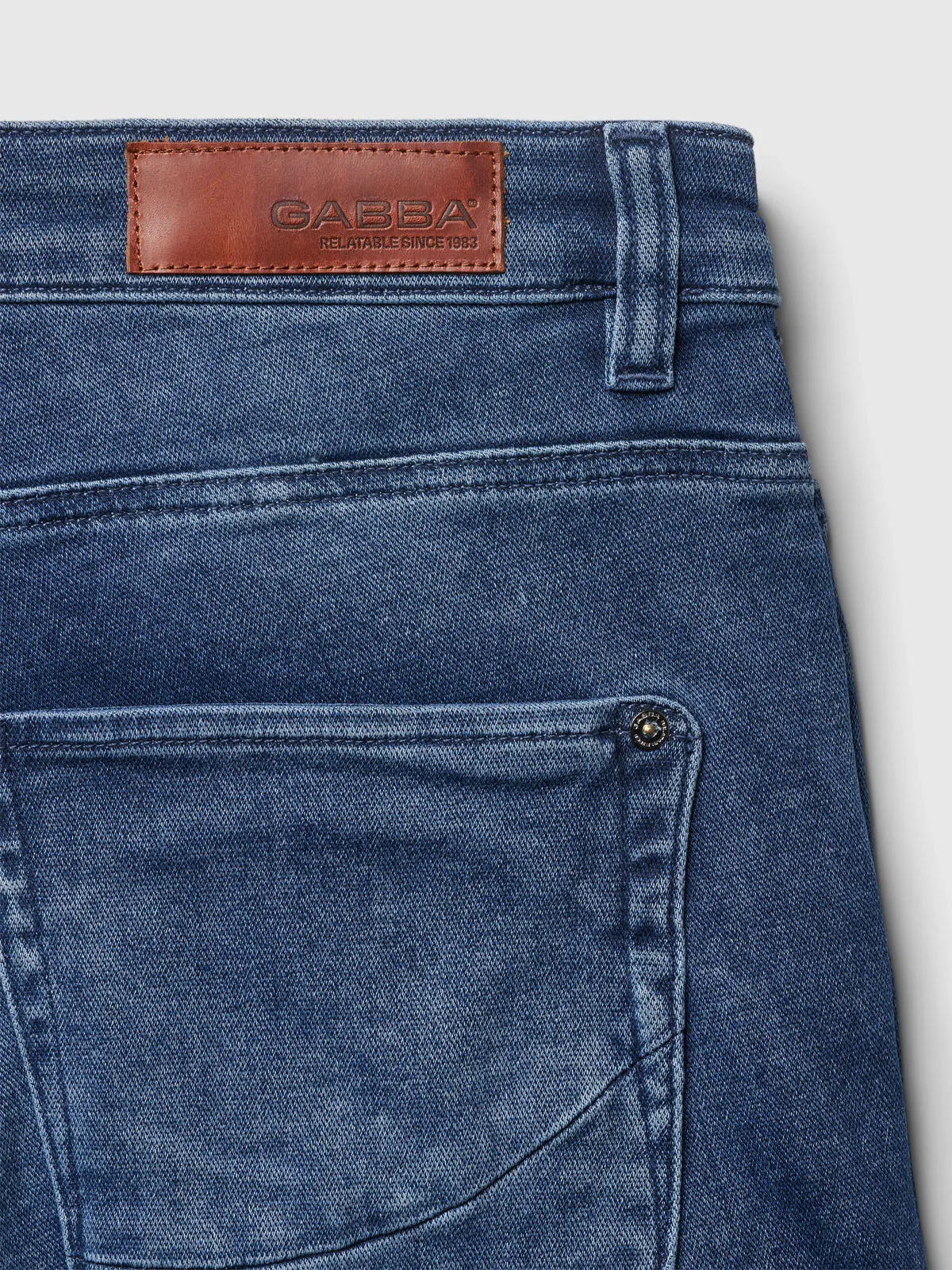 Jason K3787 SANZA Shorts - Mid Blue Denim sold by Gabba product image thumbnail 5