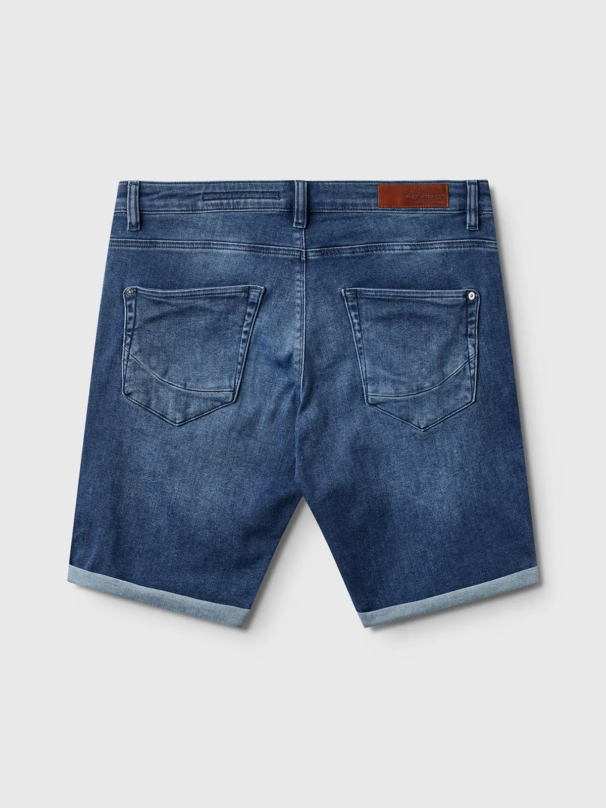 Jason K3787 SANZA Shorts - Mid Blue Denim sold by Gabba product image thumbnail 4