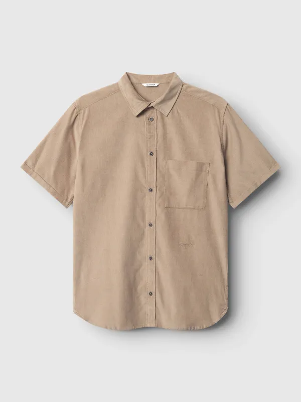 Sven Reg Cord SS - Sand Greige sold by Gabba