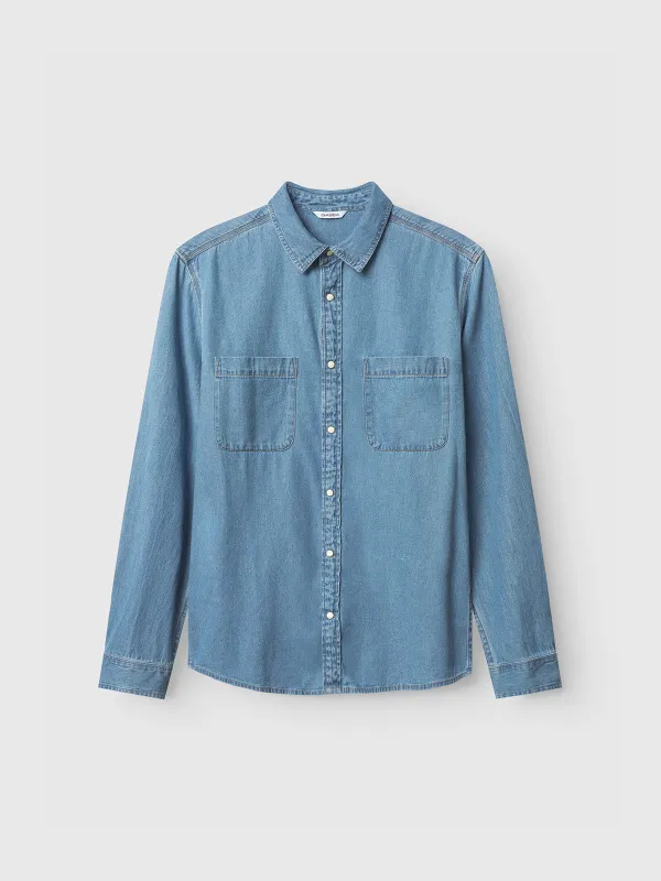 Sven Reg Denim LS - Lt. Blue Denim sold by Gabba