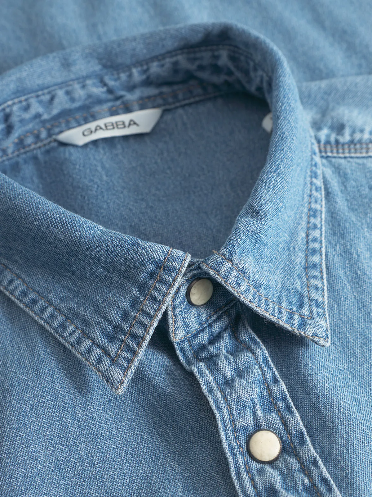 Sven Reg Denim LS - Lt. Blue Denim sold by Gabba product image thumbnail 5