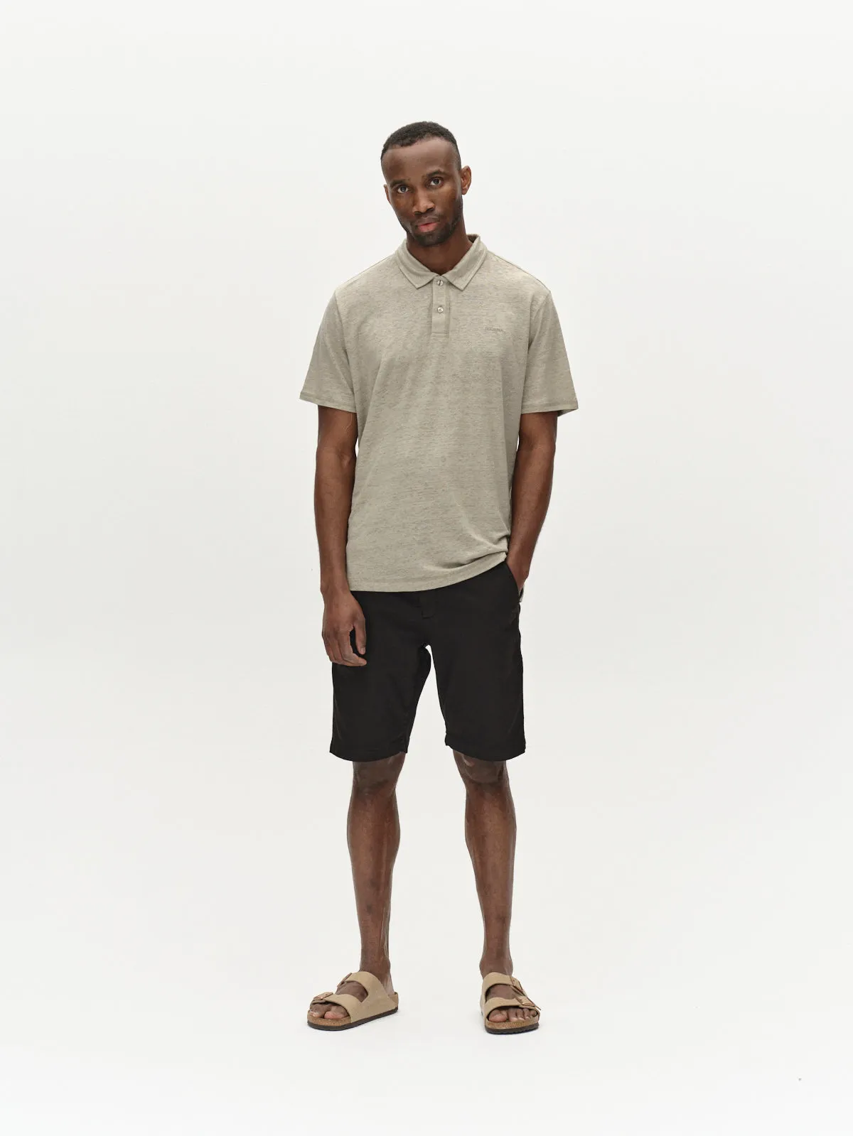 Duke Linen Polo SS - Light Green sold by Gabba product image thumbnail 3