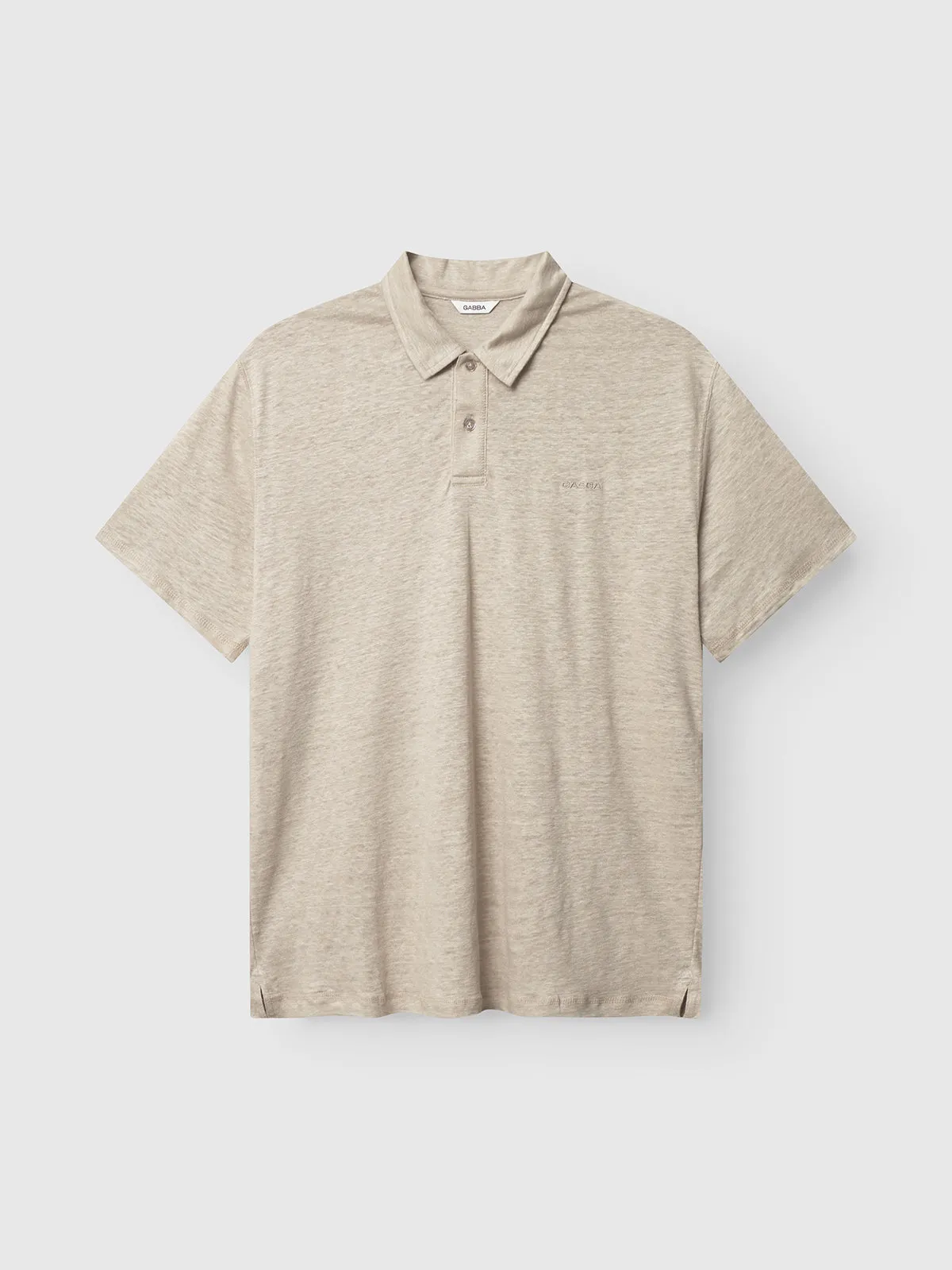 Duke Linen Polo SS - Sand Plaza sold by Gabba