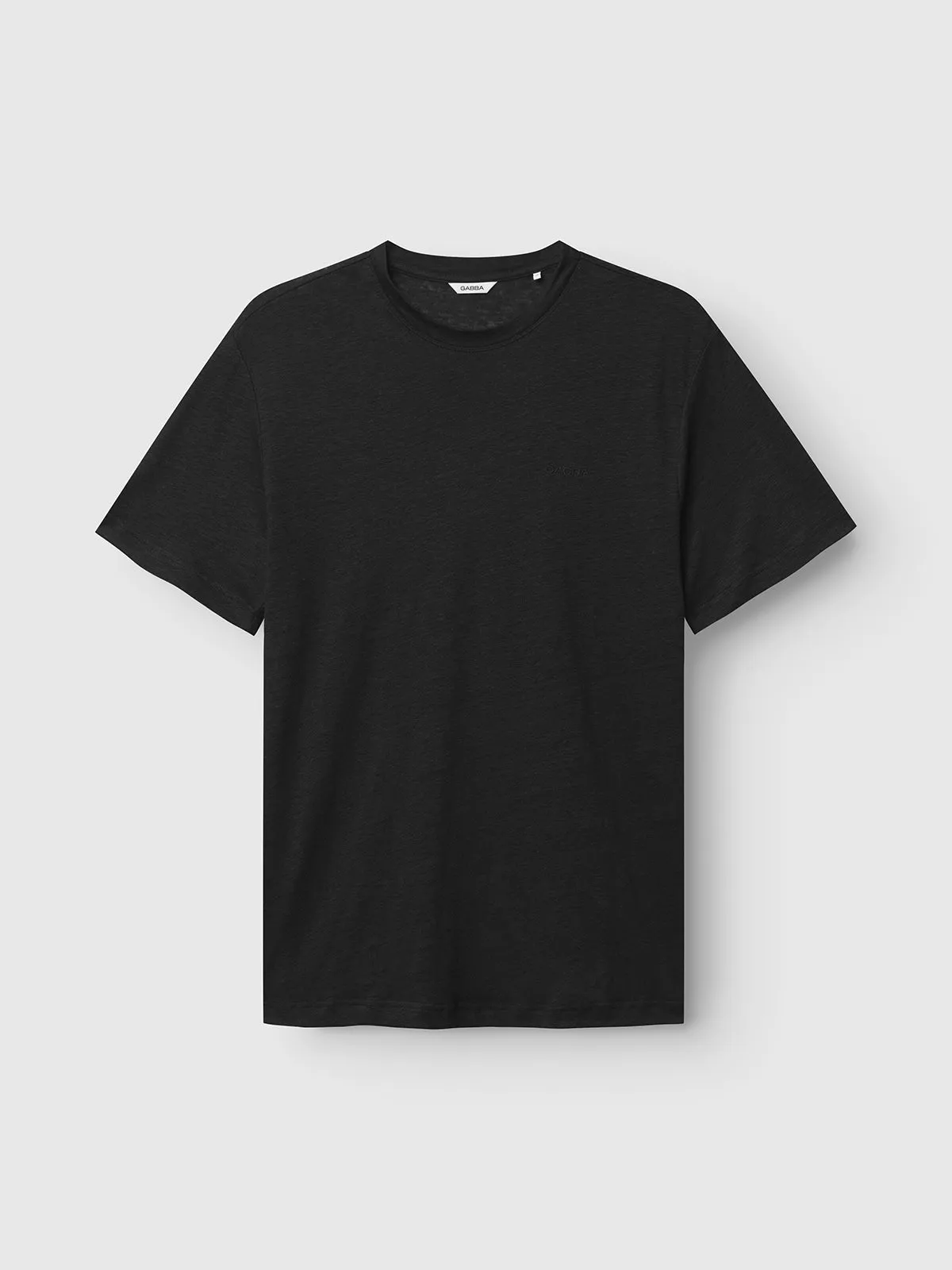 Duke Linen Logo SS - Black sold by Gabba
