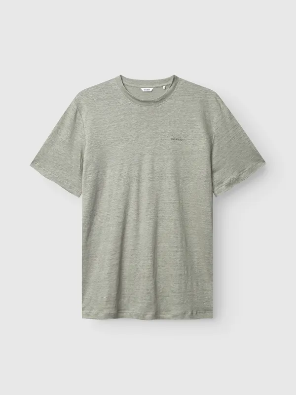 Duke Linen Logo SS - Light Green sold by Gabba