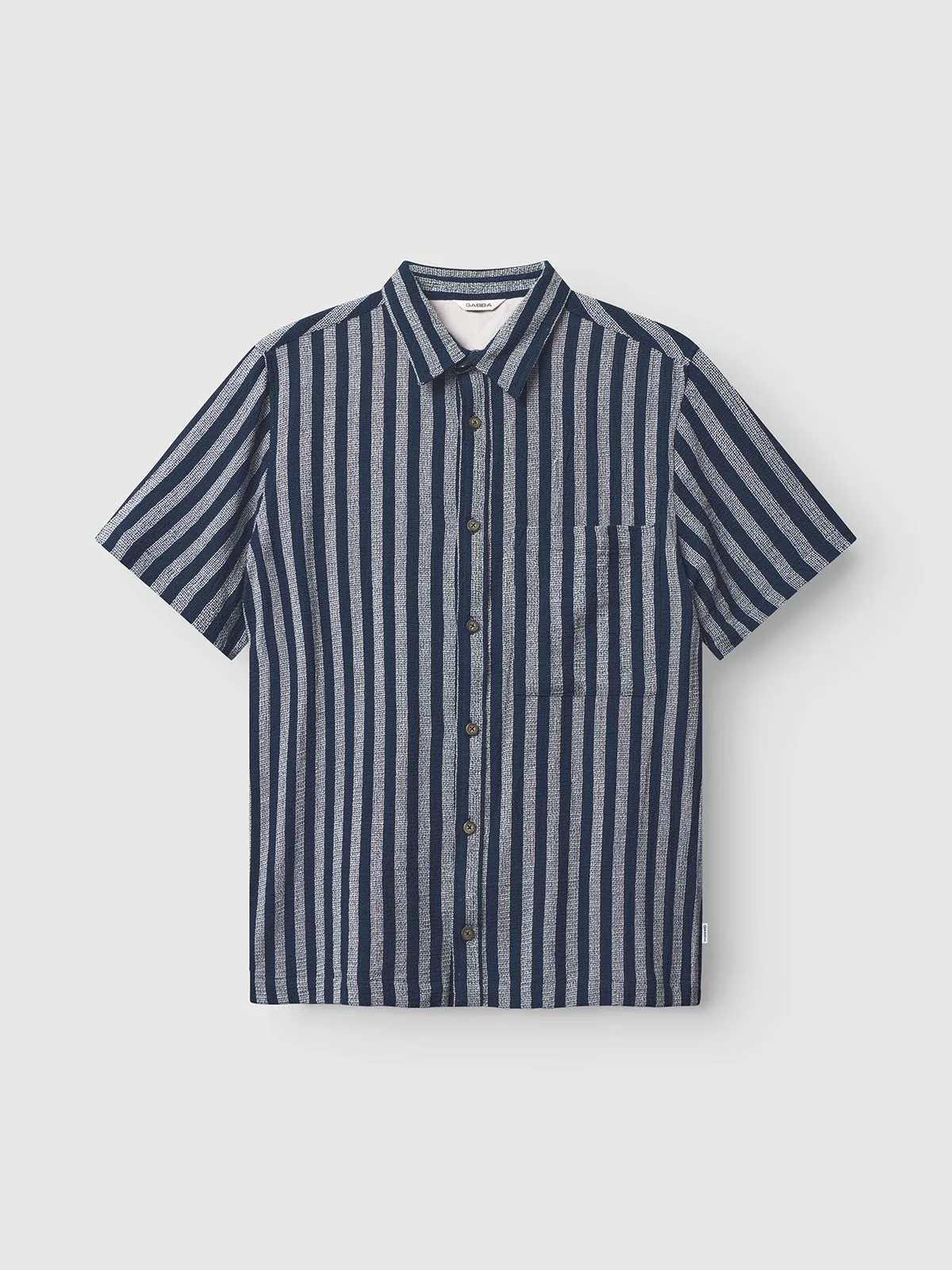 Sven Reg Sur SS - Navy Stripe sold by Gabba