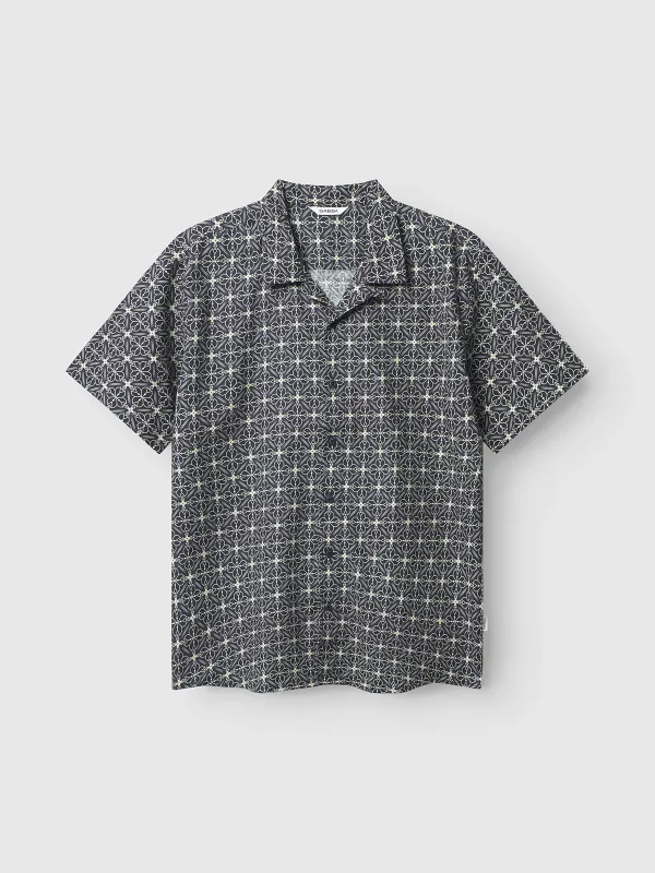 Timo Resort AOP SS - Navy sold by Gabba