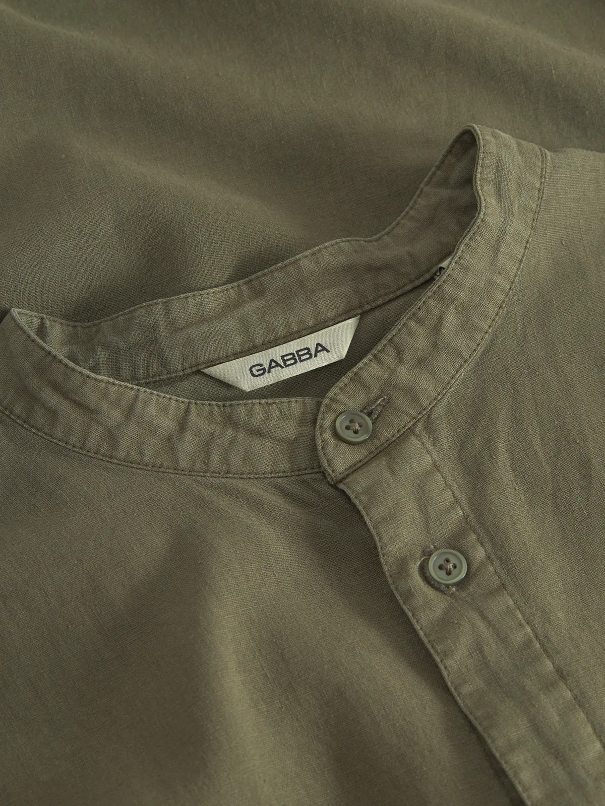 Sven Reg Lino Mand LS - Olive Green sold by Gabba product image thumbnail 3