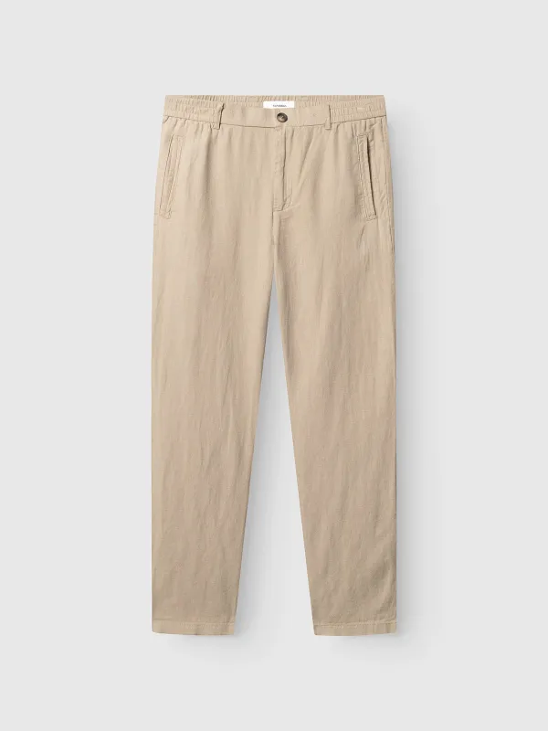 Monza Lino Cropped  - Sand Plaza sold by Gabba