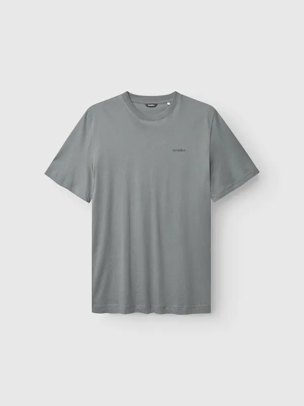 GABdune Logo SS GOTS - Dust Sage Green sold by Gabba