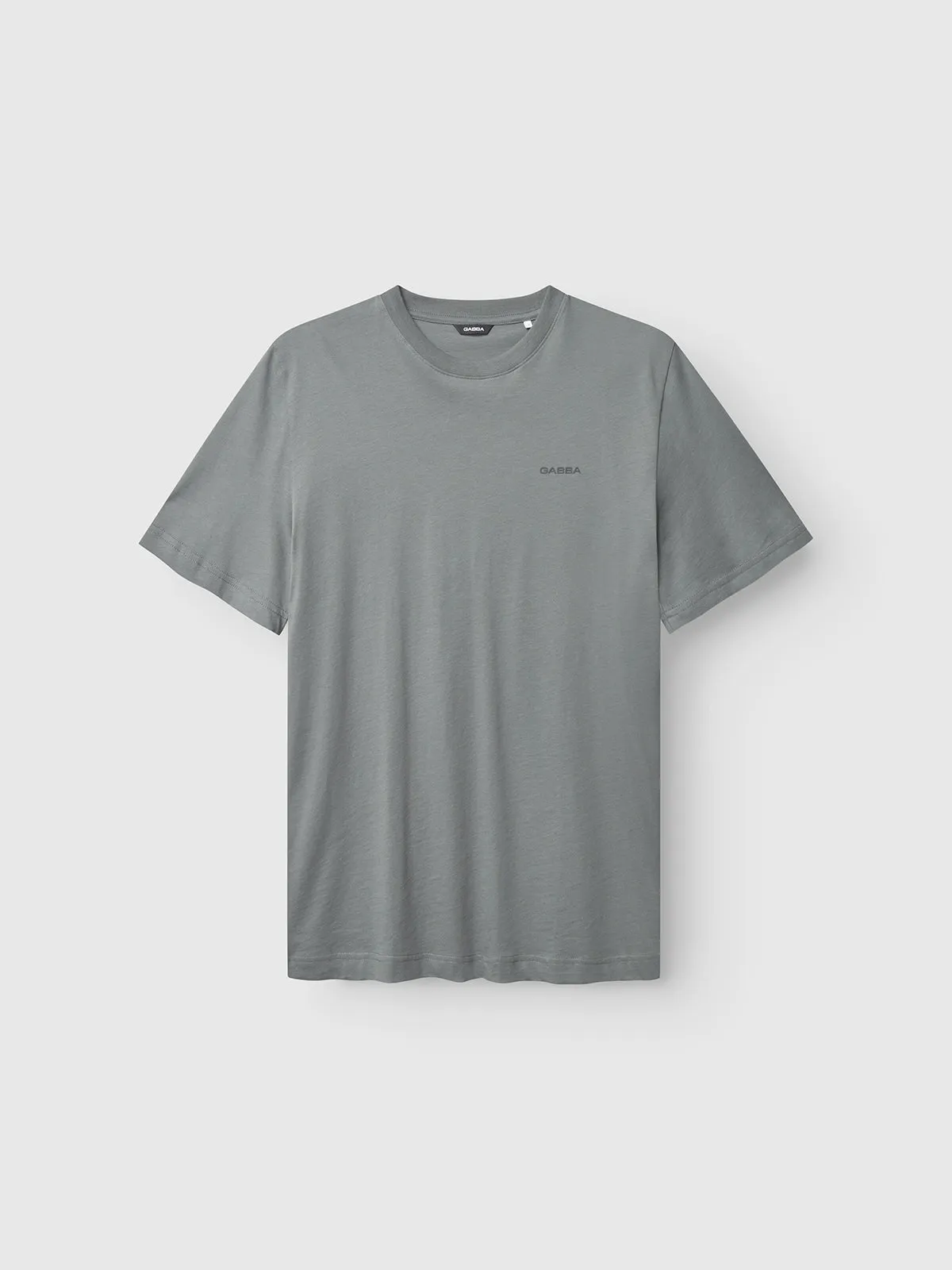 GABdune Logo SS GOTS - Dust Sage Green sold by Gabba