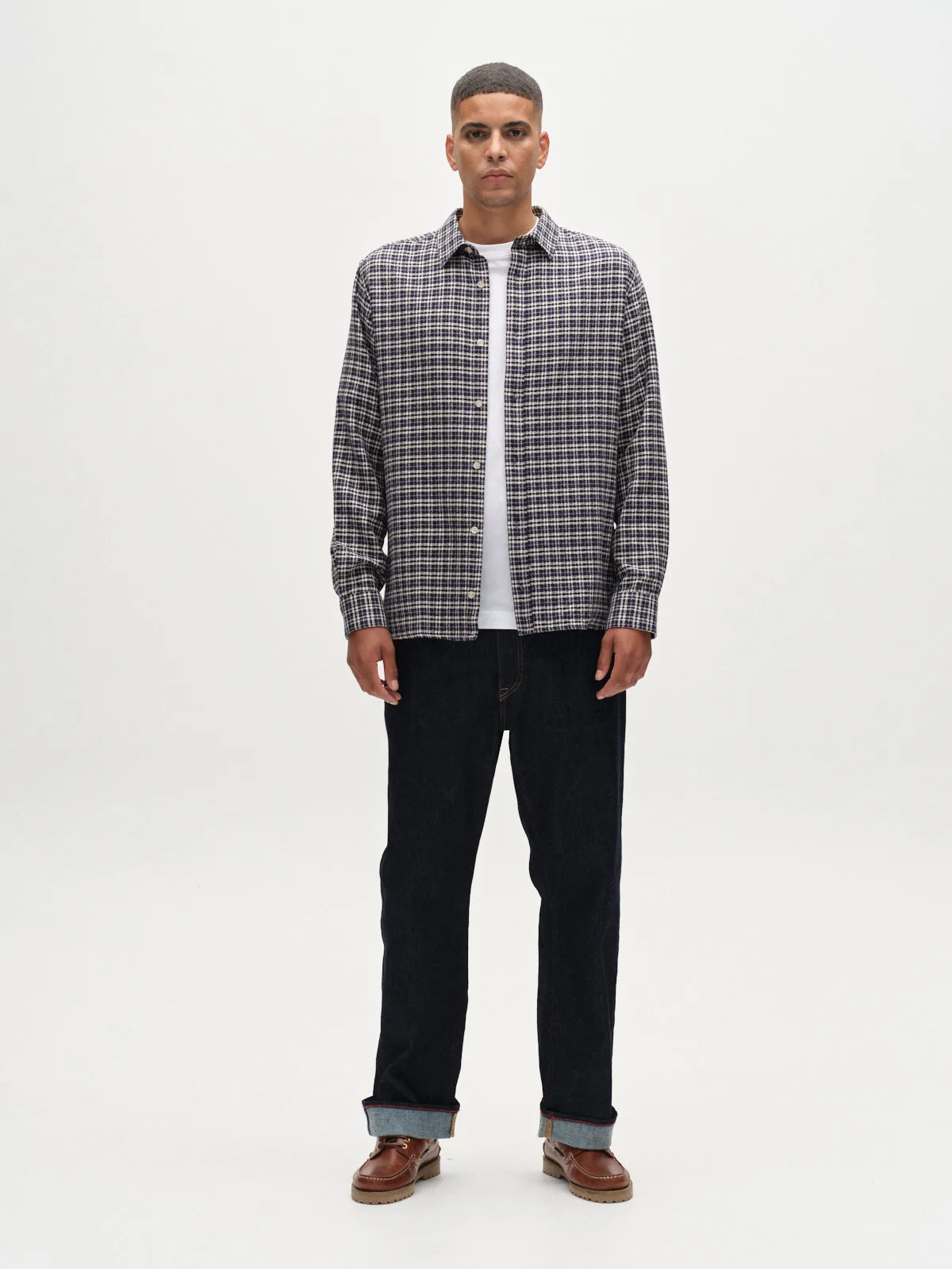 Sven reg TX LS - Blue Check sold by Gabba product image thumbnail 2