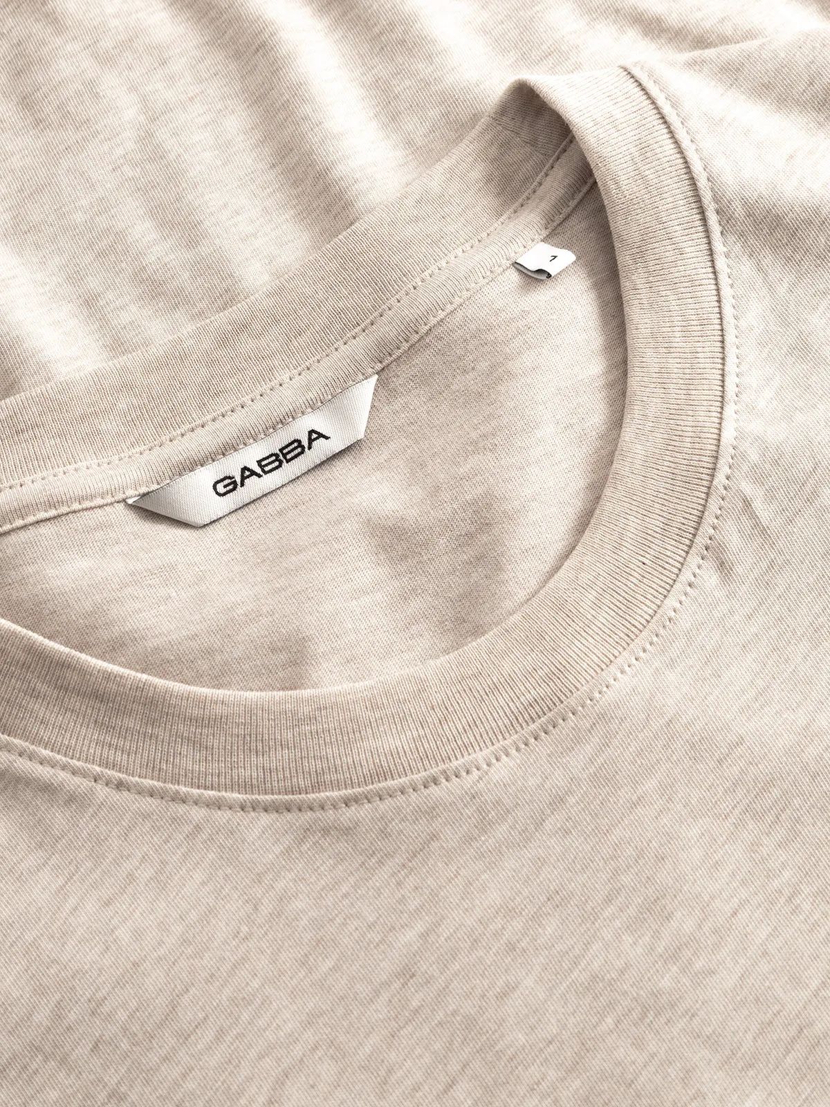 GABdune Melange New SS T-Shirt - Sand Mel. sold by Gabba product image thumbnail 5