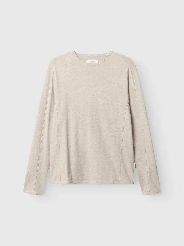 GABlima Cot LS Knit - Sand Mel. made by Gabba