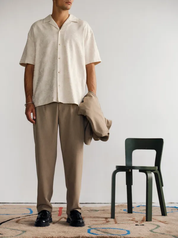 GABjens Over Resort Soft SS Shirt - Ecru sold by Gabba