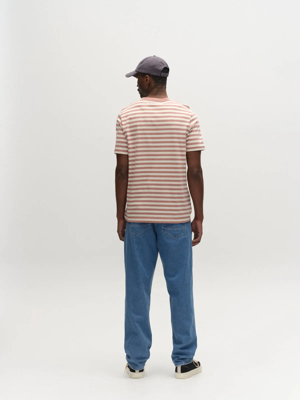 GABdune Logo Stripes SS GOTS - Wood Pink sold by Gabba product image thumbnail 4