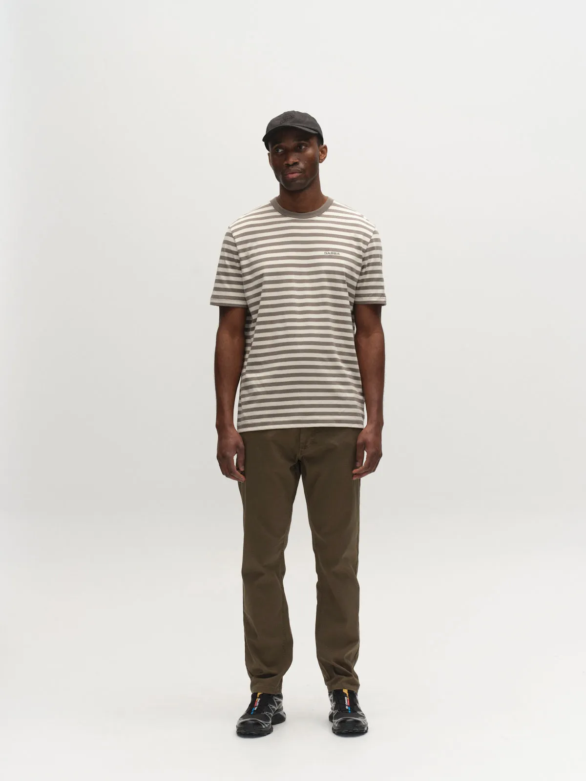 GABdune Logo Stripes SS GOTS - Castor Gray sold by Gabba product image thumbnail 2