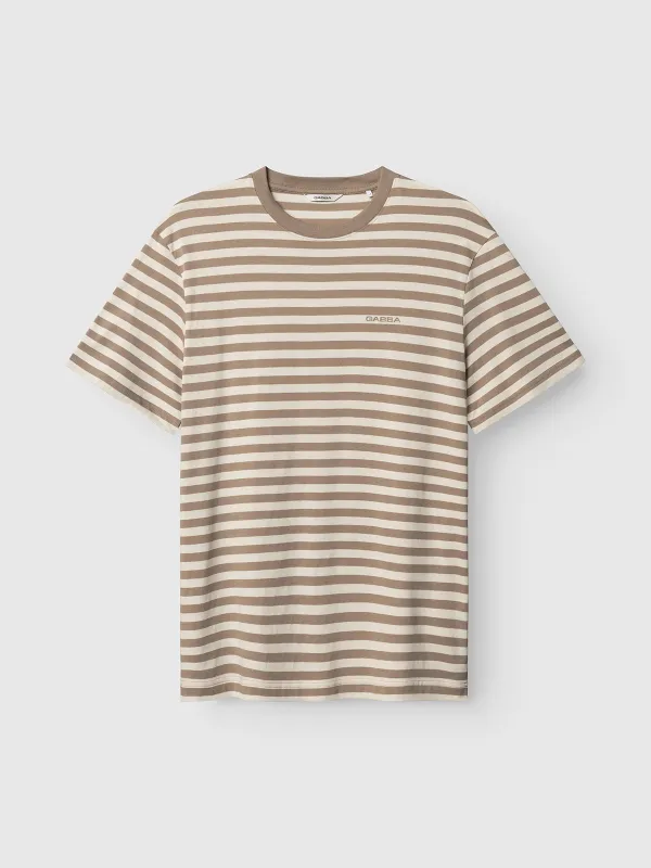 GABdune Logo Stripes SS GOTS - Fungi sold by Gabba