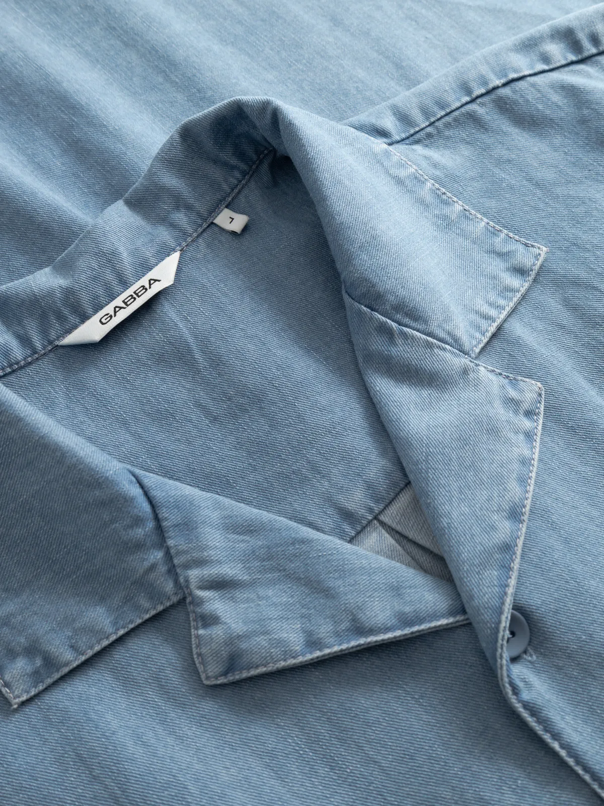 GABtimo Resort Denim SS Shirt - Lt. Denim Blue sold by Gabba product image thumbnail 5
