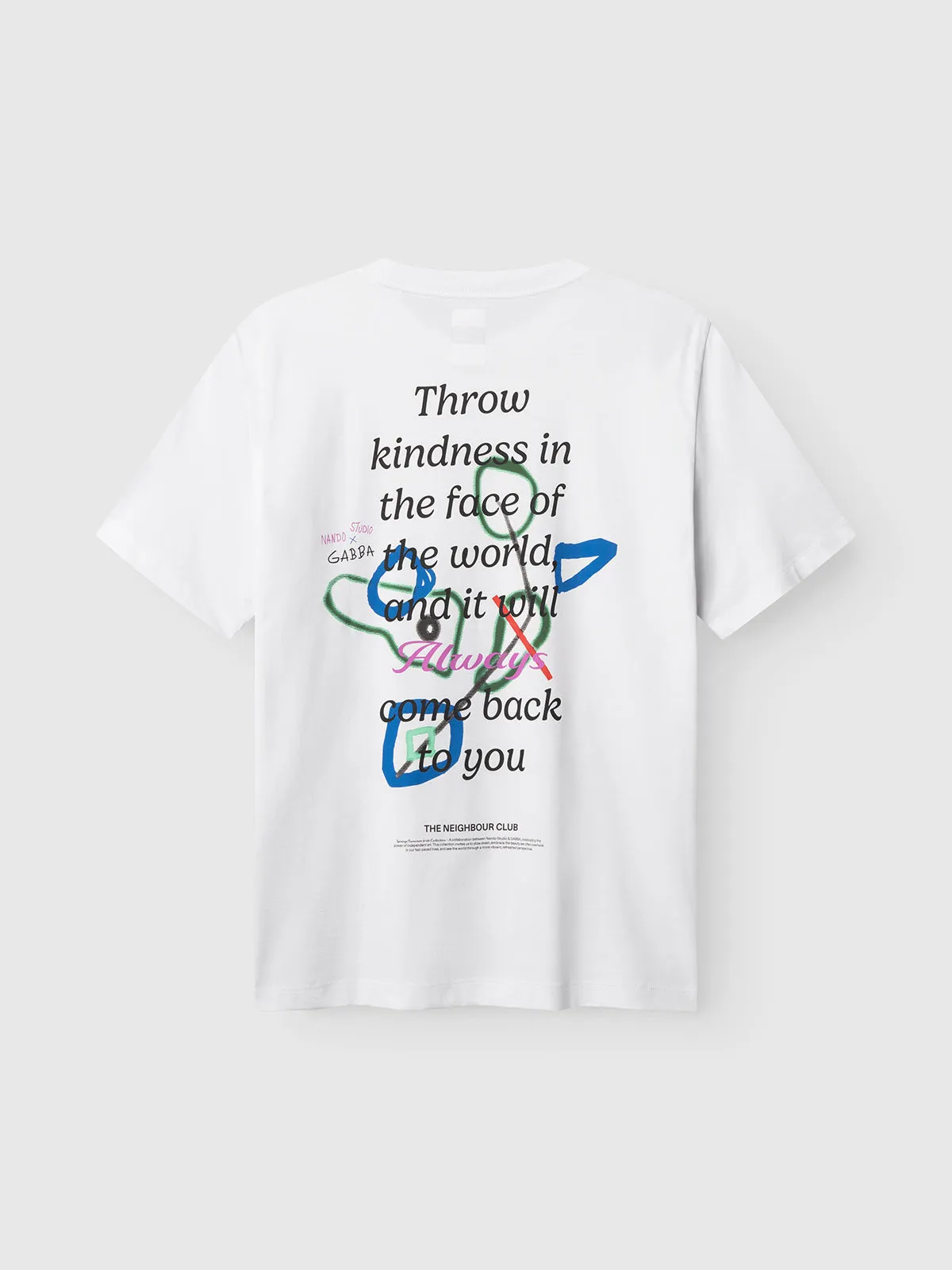 GABnigel Boxy Nando SS T-Shirt GOTS - White sold by Gabba product image thumbnail 2